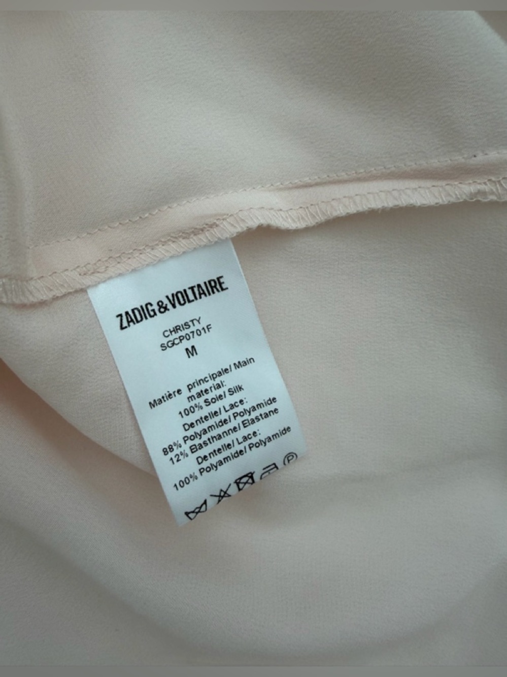 Zadig and Voltaire Christy Silk Camisole - Picture 4 of 4